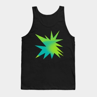 Funky Halftone Burst: A Grungy, Comic Book and Zine Style Explosion Tank Top